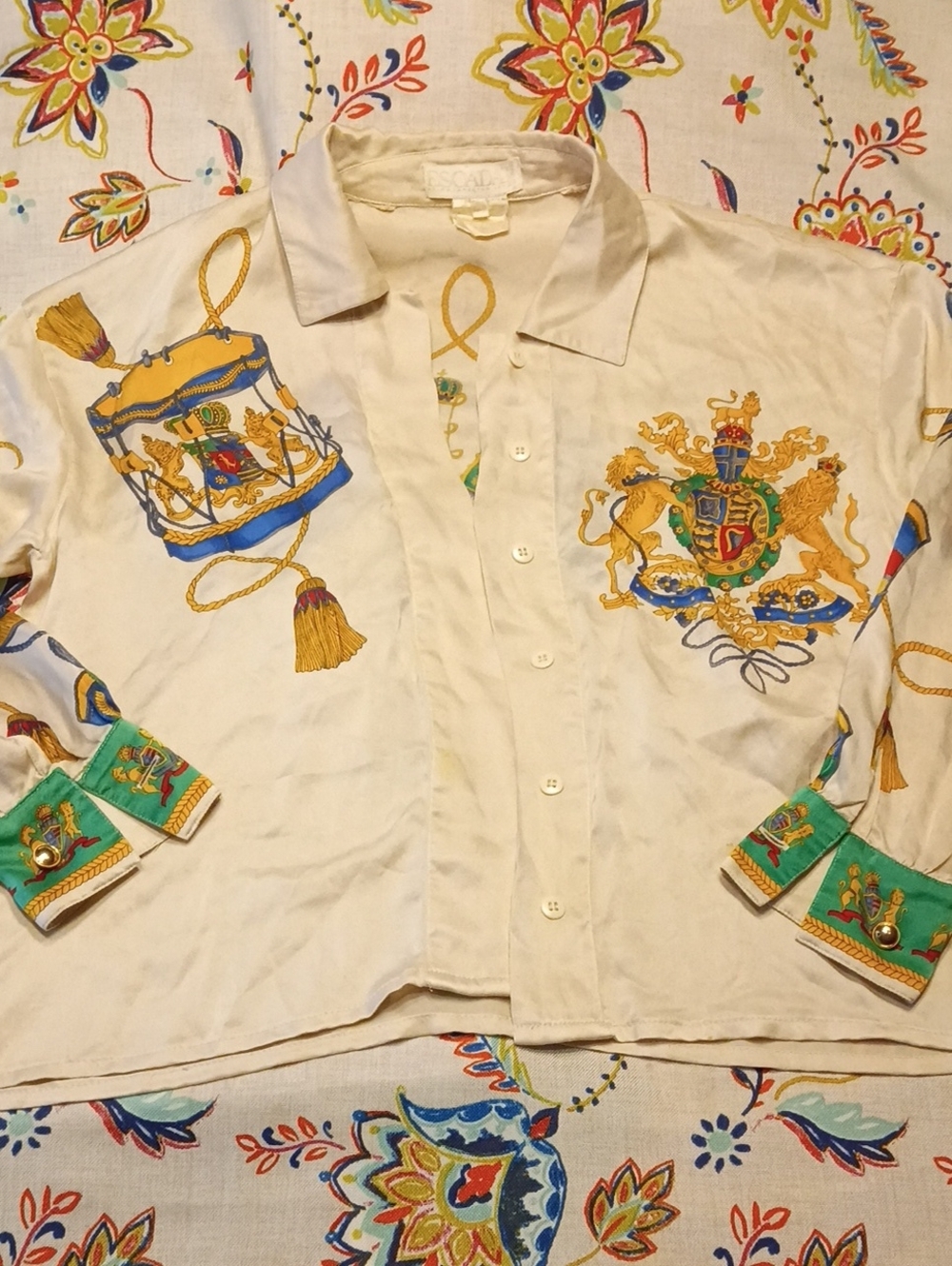 Escada Vintage Silk Top 38/Medium